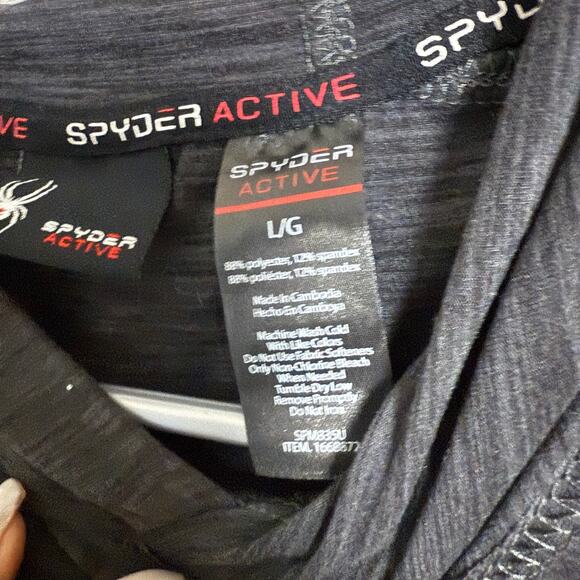 Spyder sz L gray active hoodie - Picture 4 of 9
